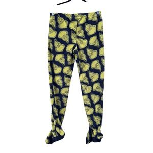 Dr Seuss Womens Pajama Bottom Size M The Grinch Footed Loungewear Soft Christmas